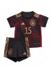 Tyskland Niklas Sule #15 Babyklær Borte Fotballdrakt til barn VM 2022 Korte ermer (+ Korte bukser)